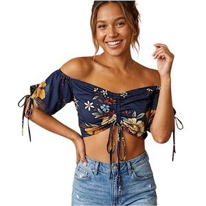 Floral Crop Top Size Medium